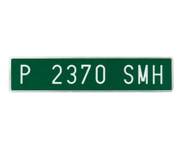 Placa Matrícula Verde Provisional